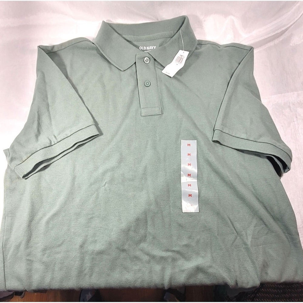 Old Navy Men's Uniform Pique Polo Shirt - Dried Herb - Medium - #563685